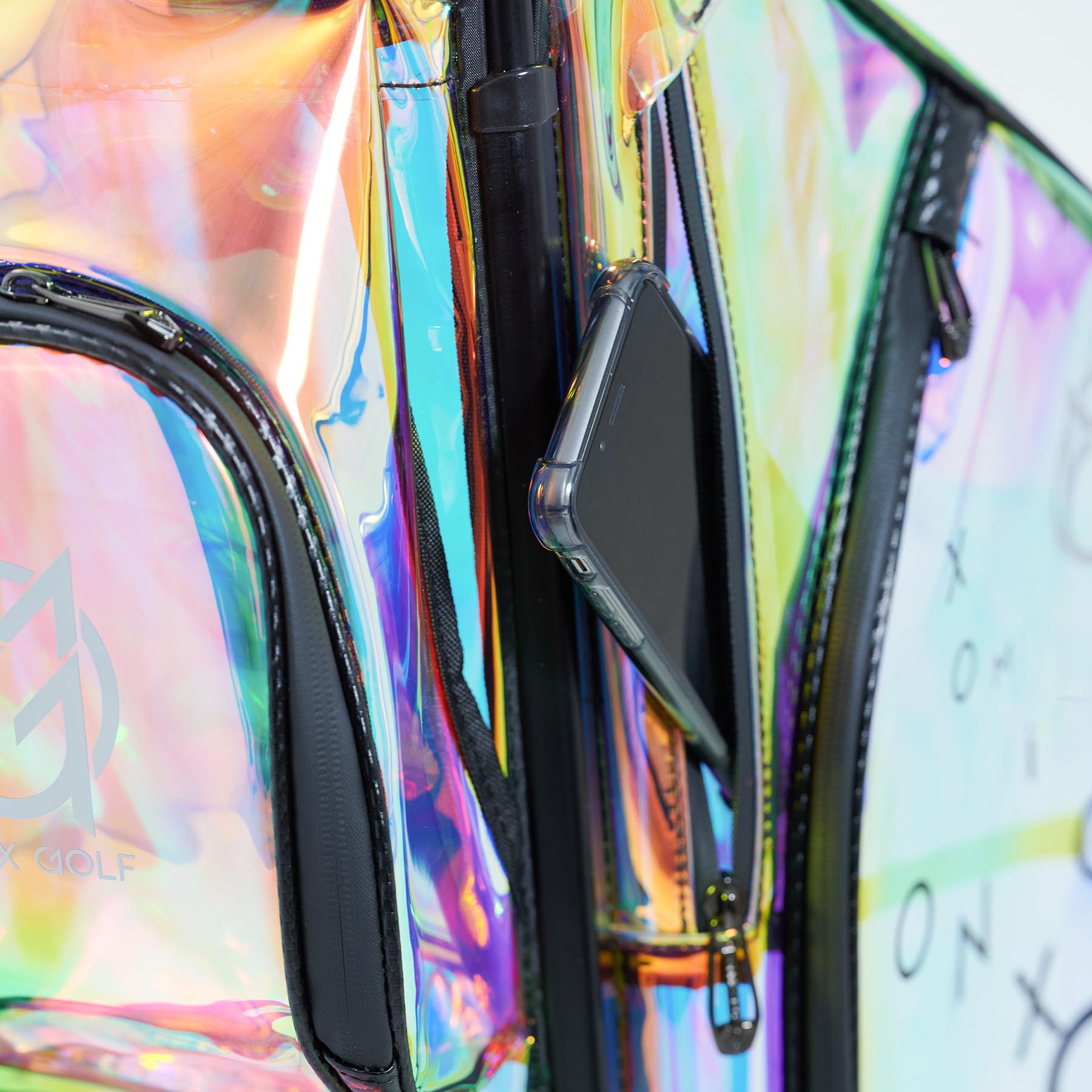 Luxury Cart Bag | Rainbow Black