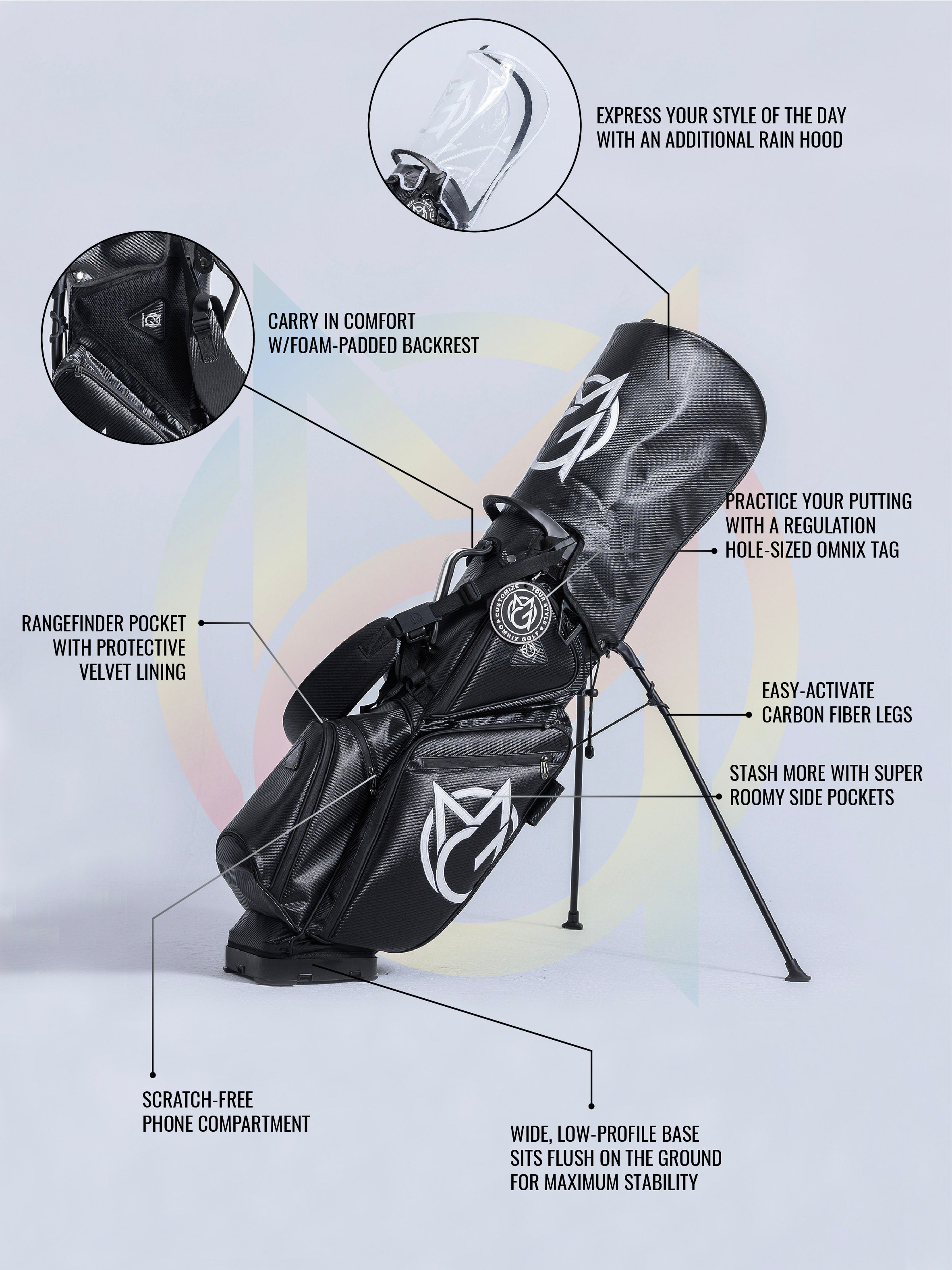 Deluxe Stand Bag | Black Carbon